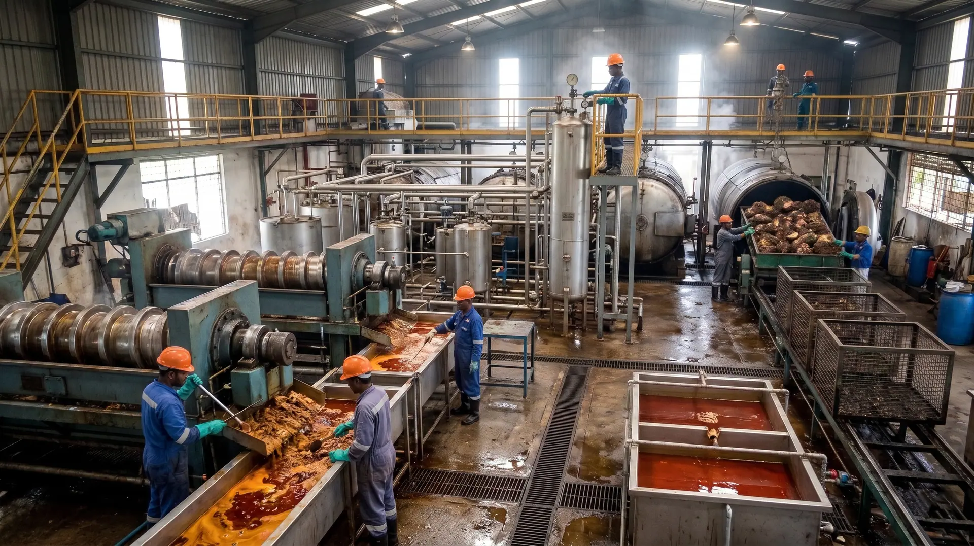 Palm oil processing mill
